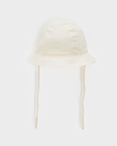 Chapeau en seersucker Coloris &eacute;cru  Natalys