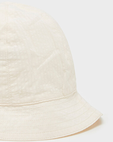 Chapeau en seersucker Coloris &eacute;cru  Natalys
