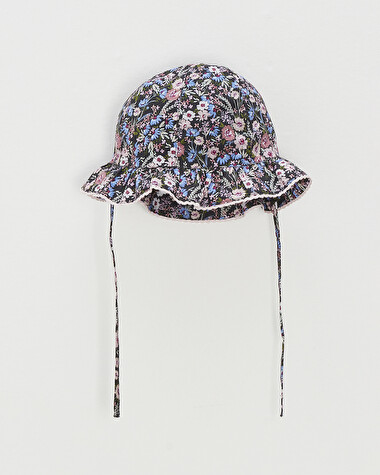 Chapeau en tissu Liberty Imprim&eacute; fleurs  Natalys
