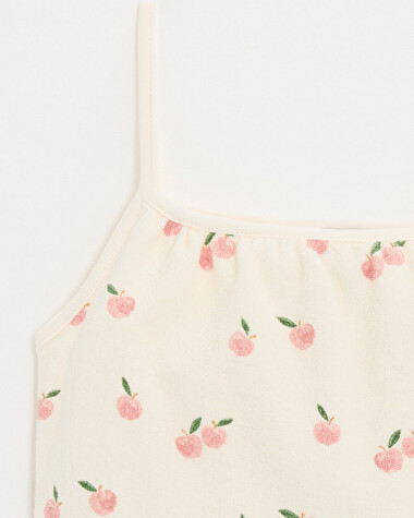 Pyjama 2 pi&egrave;ces enfant en &eacute;ponge Imprim&eacute; pommes  Natalys