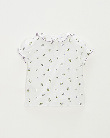 Blouse enfant manches courtes Imprim&eacute; myrtilles  Natalys