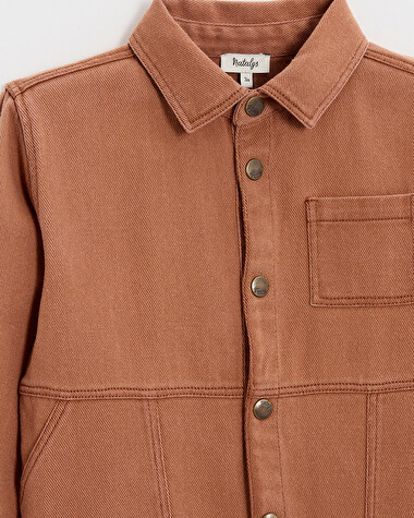 Combinaison longue enfant en twill Coloris rouille  Natalys