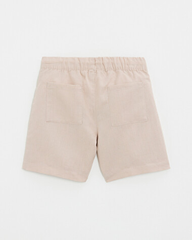 Short en toile de lin/coton Coloris beige  Natalys