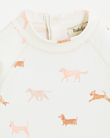 Tee shirt de bain anti UV Imprim&eacute; chiens  Natalys