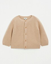 Gilet mixte en laine Mérinos Coloris caramel Natalys