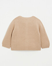 Gilet mixte en laine Mérinos Coloris caramel Natalys