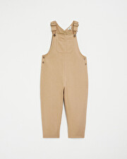 Salopette longue enfant en velours Coloris camel Natalys