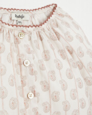 Blouse manches longues Imprim&eacute; indienne  Natalys
