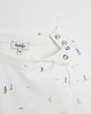 Body manches longues Imprim&eacute; bateau  Natalys