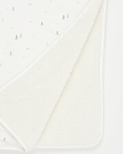 Couverture doublé fourrure Imprimé bateau Natalys