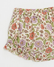 Bloomer imprimé fleurs A rayures lurex Natalys
