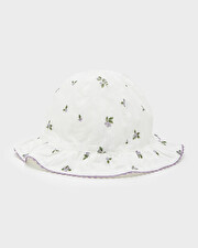 Chapeau imprimé myrtilles Coloris blanc Natalys