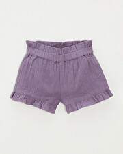 Short en gaze de coton Coloris violet Natalys