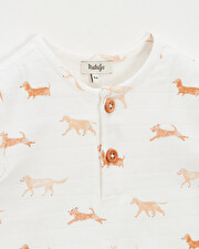 Chemise manches courtes Imprimé chiens Natalys