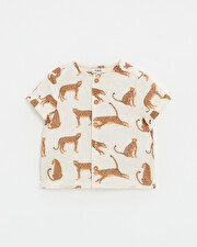 Chemise en gaze de coton Imprimé léopards Natalys