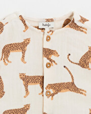 Chemise en gaze de coton Imprimé léopards Natalys