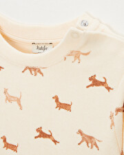 Sweat enfant en éponge Imprimé chiens Natalys