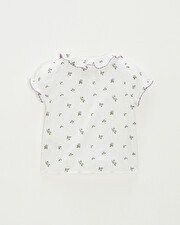 Blouse enfant manches courtes Imprimé myrtilles Natalys