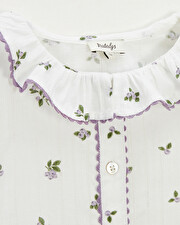 Blouse enfant manches courtes Imprimé myrtilles Natalys