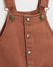 Salopette longue en twill Coloris rouille Natalys