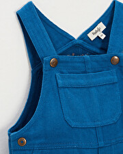 Salopette longue en twill Coloris bleu Natalys