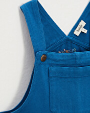 Salopette longue enfant en twill Coloris bleu Natalys