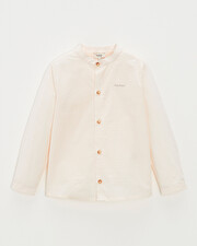 Chemise enfant en seersucker Coloris écru Natalys