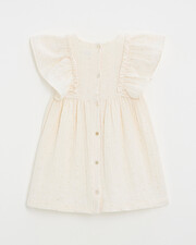 Robe enfant à pois lurex Coloris écru Natalys