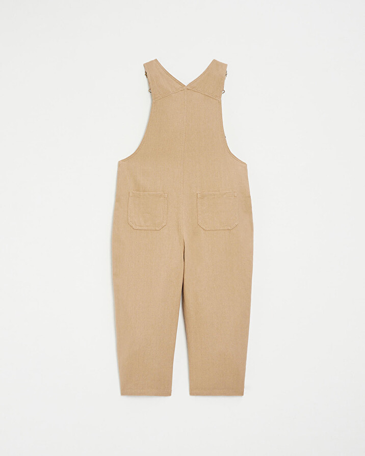 Salopette longue enfant en velours Coloris camel Natalys