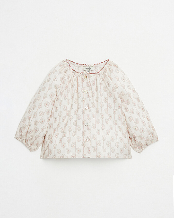 Blouse manches longues Imprim&eacute; indienne  Natalys