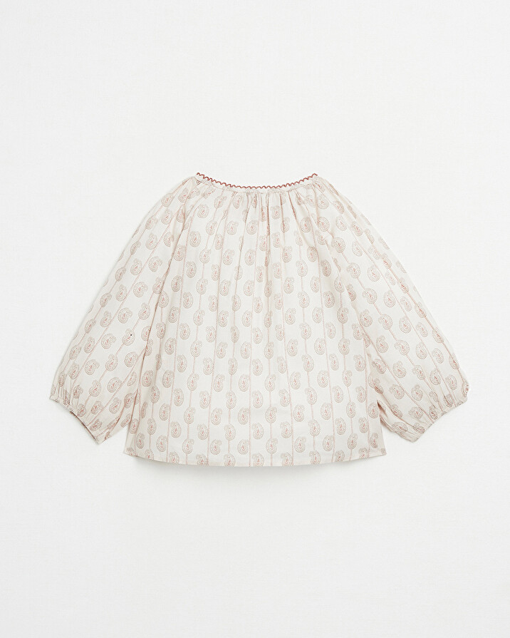 Blouse manches longues Imprim&eacute; indienne  Natalys