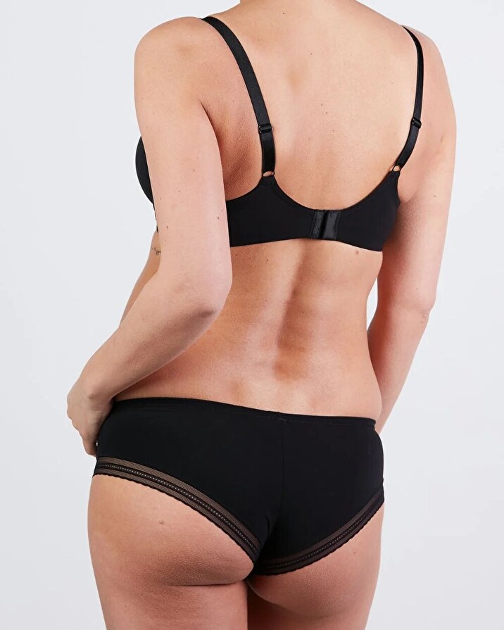 Soutien-gorge d'allaitement Coloris noir Cache coeur