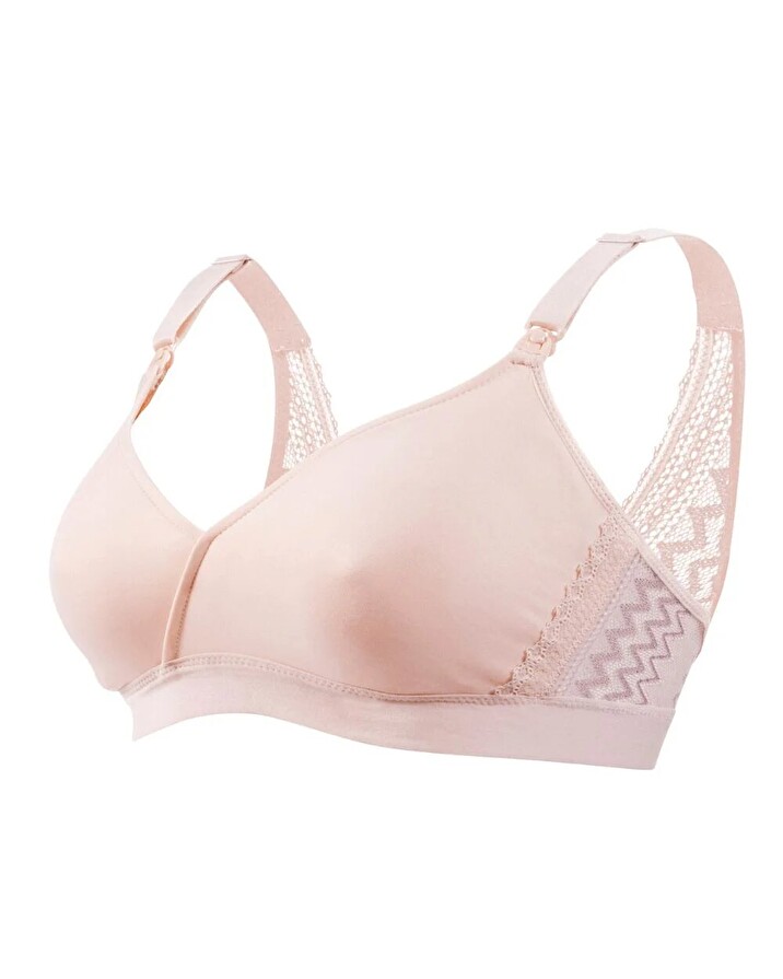 Soutien-gorge d'allaitement Coloris blush Cache coeur