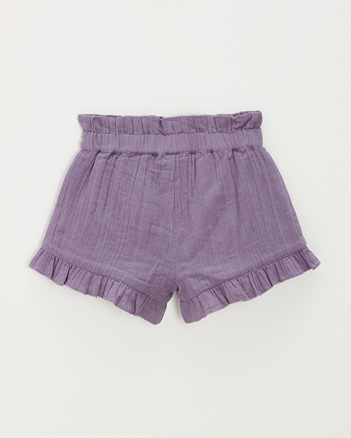 Short en gaze de coton Coloris violet Natalys