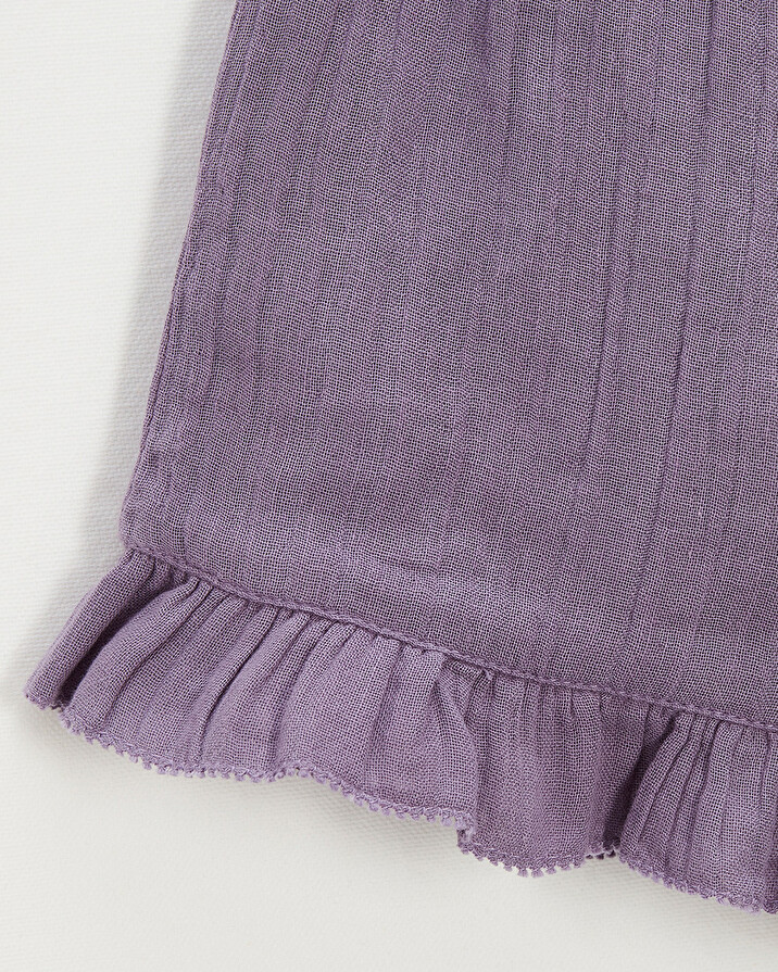 Short en gaze de coton Coloris violet Natalys