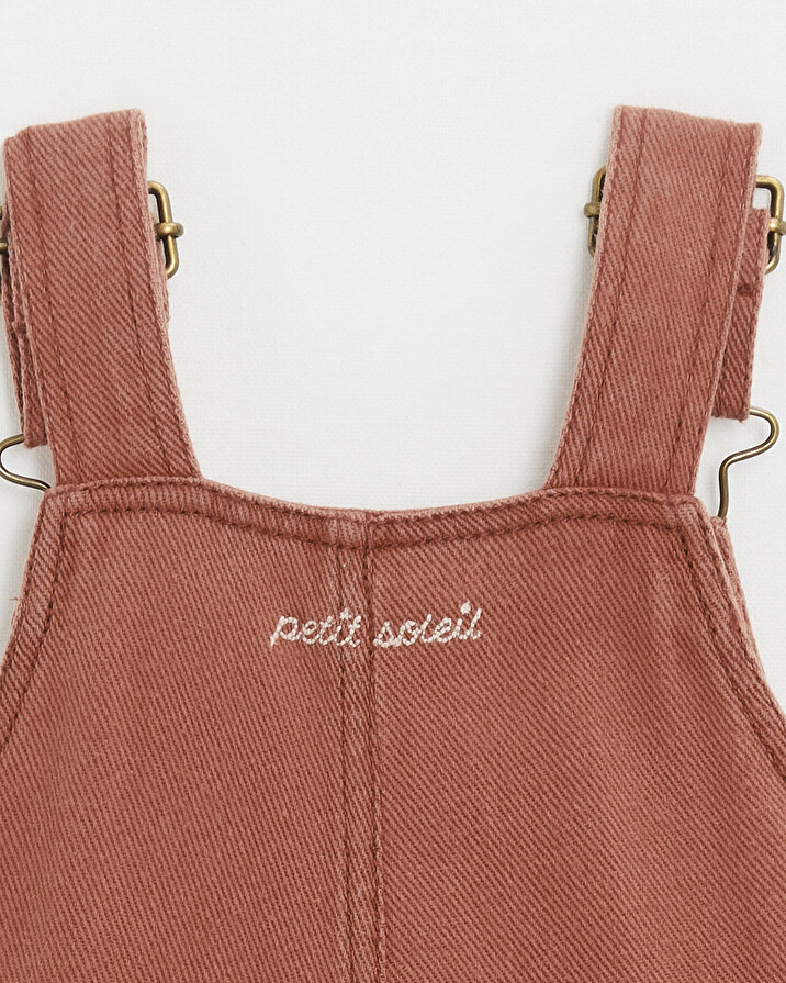 Salopette longue en twill Coloris rouille Natalys