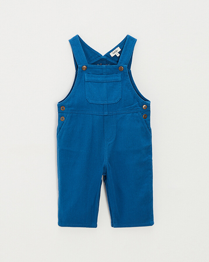 Salopette longue en twill Coloris bleu Natalys