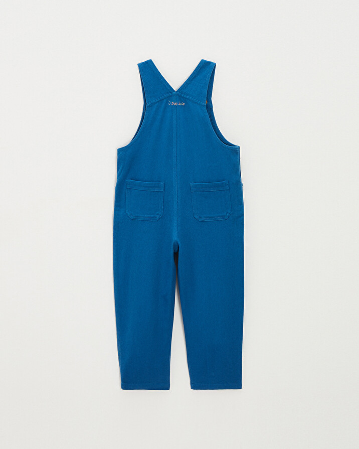 Salopette longue enfant en twill Coloris bleu Natalys