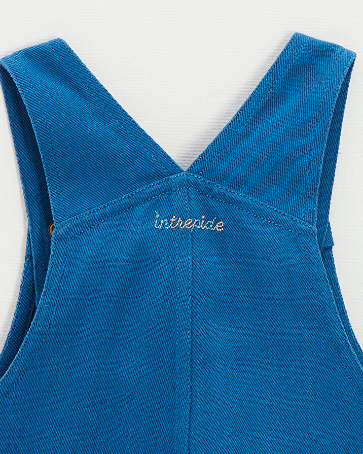 Salopette longue enfant en twill Coloris bleu Natalys