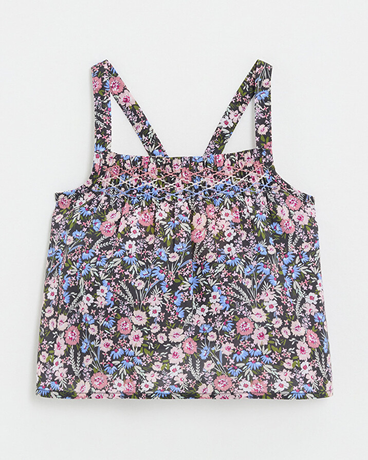 Blouse en tissu Liberty Imprim&eacute; fleurs  Natalys