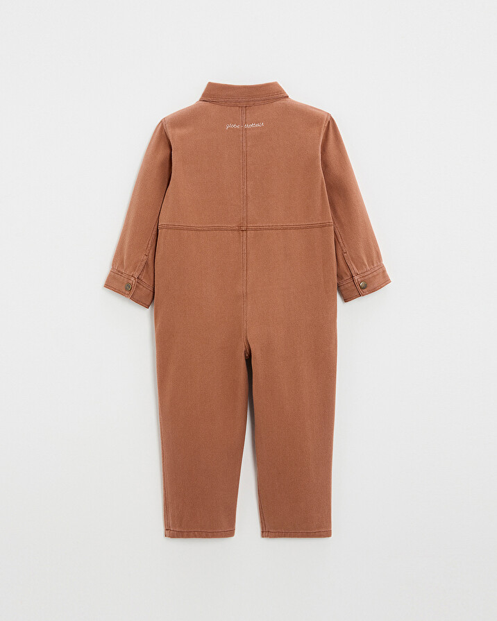 Combinaison longue enfant en twill Coloris rouille  Natalys