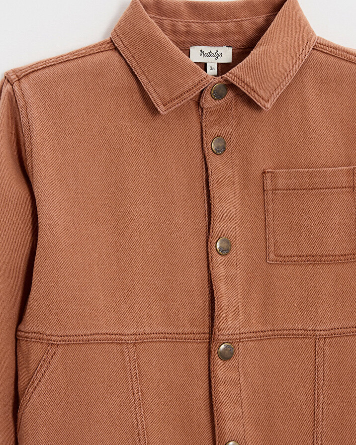Combinaison longue enfant en twill Coloris rouille  Natalys