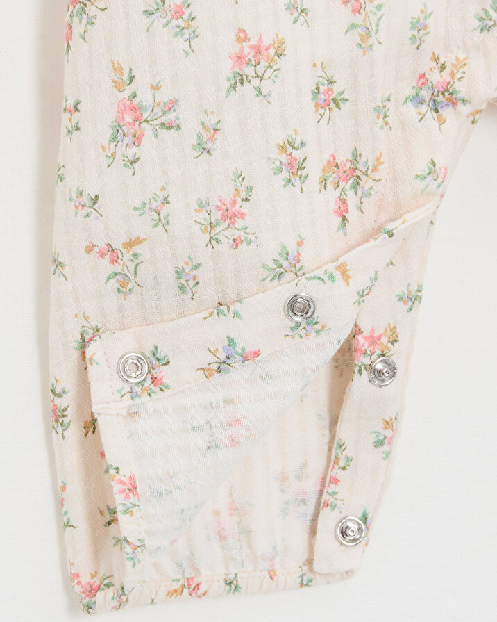 Combinaison longue Imprim&eacute; fleurs  Natalys