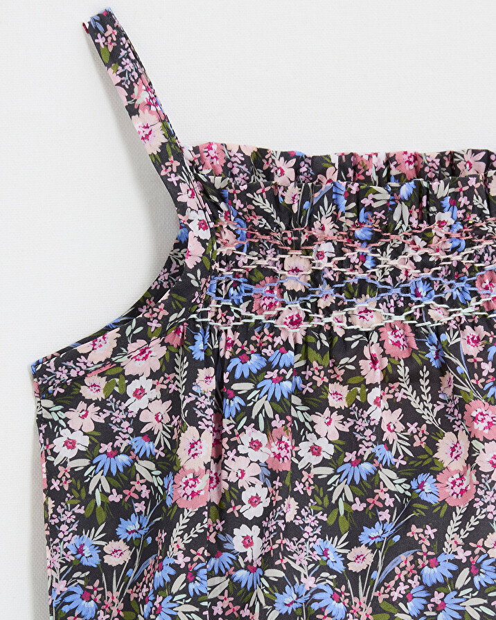 Barboteuse en tissu Liberty Imprim&eacute; fleurs  Natalys