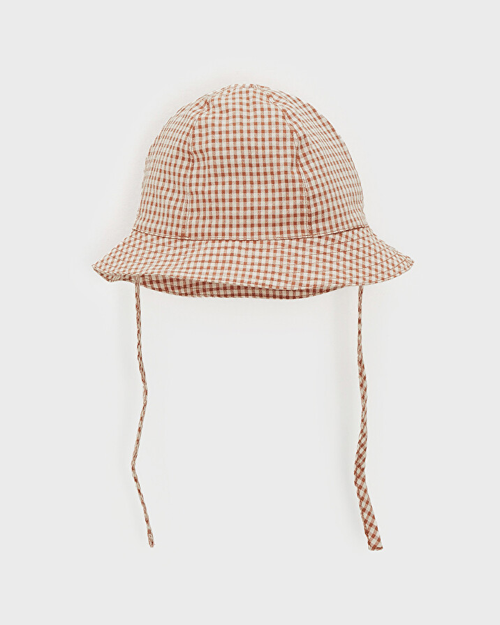 Chapeau en vichy Coloris beige clair Natalys