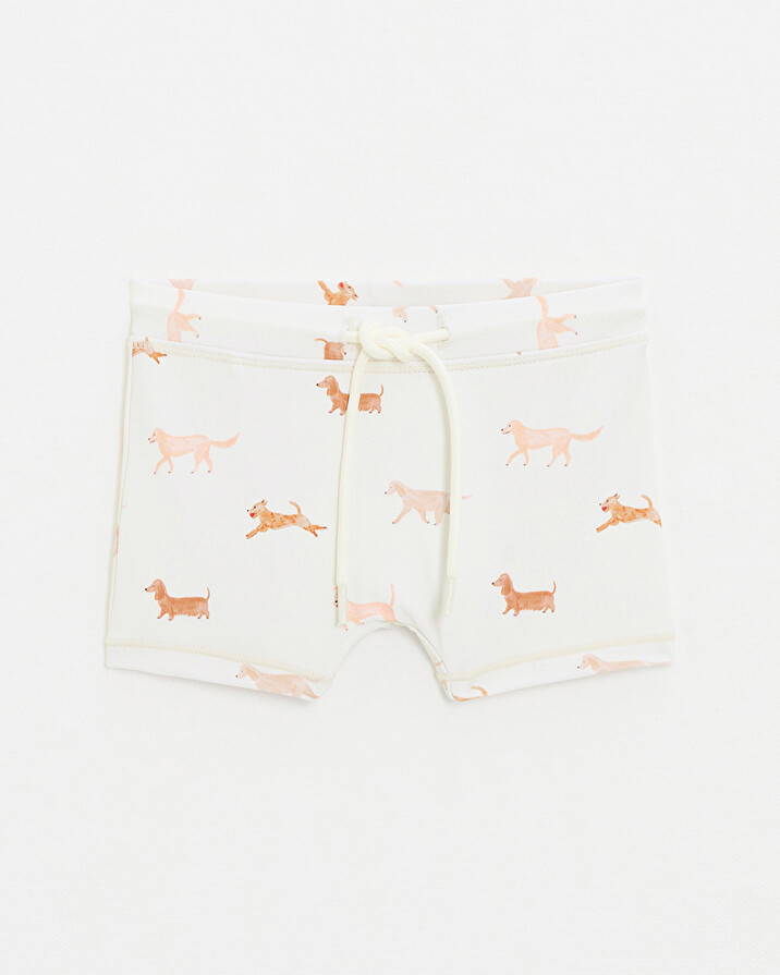 Short de bain anti UV Imprim&eacute; chiens  Natalys