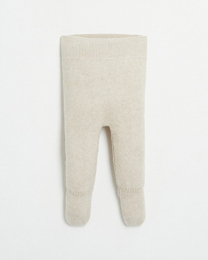 Ensemble en laine Mérinos Coloris beige chiné Natalys