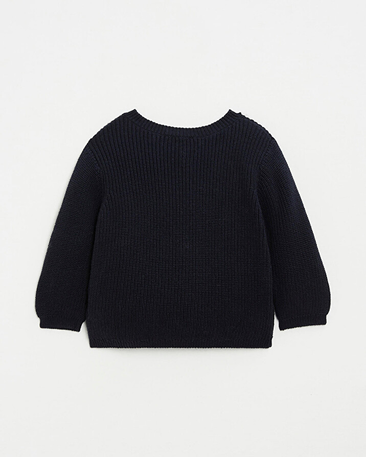 Gilet en tricot Coloris bleu marine Natalys