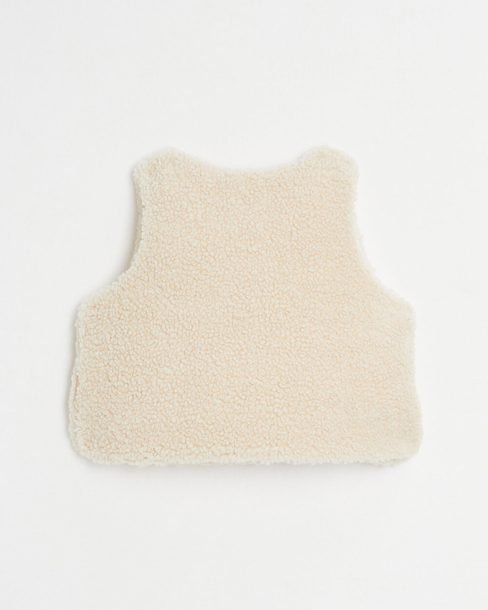 Gilet croisé imitation fourrure Coloris naturel Natalys