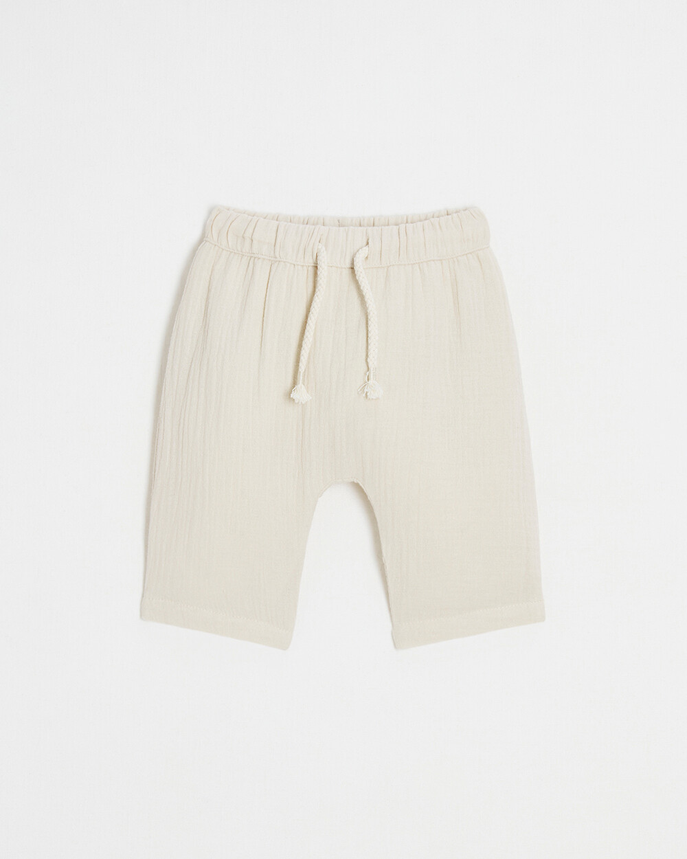 Pantalon en gaze de coton Coloris beige  Natalys